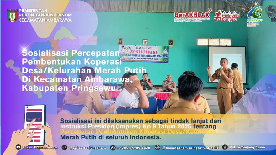 Sosialisasi Pembentukan Koperasi Merah Putih Digelar di Kecamatan Ambarawa